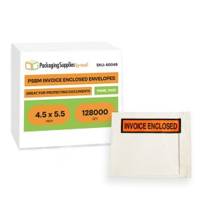 Invoice Enclosed Envelopes - 4.5 x 5.5 Inch - Panel Face - 128000/Half Pallet