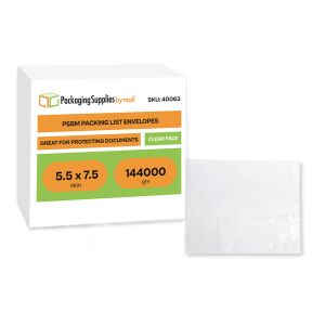 Packing List Envelopes - Clear Face - 5.5 x 7.5 Inch - 144000/Full Pallet