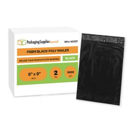 Black Poly Mailers 1000 Qty