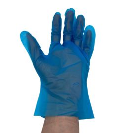 Blue TPE Vinal Gloves