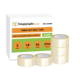 Clear Hot Melt Carton Sealing Tape 2700 Qty 1.6 Mil