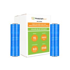 Colored Cast High Performance Hand Stretch Wrap Blue Opaque 256 Qty