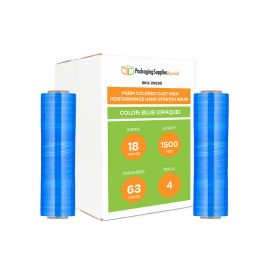 Colored Cast High Performance Hand Stretch Wrap Opaque Blue 4 Qty
