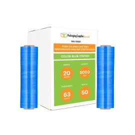 Colored Cast High Performance Machine Stretch Wrap Blue Tinted 50 Qty