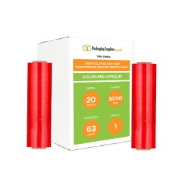 Colored Cast High Performance Machine Stretch Wrap Red Opaque 1 Qty
