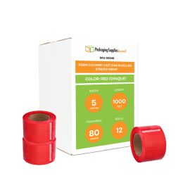 Colored Cast Mini Bundling Stretch Wrap Red Opaque 12 Qty