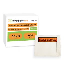 Invoice Enclosed Envelopes 1000 Qty 5.5 Inch x 10 Inch