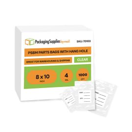 Parts Bags with Hang Hole 1000 Qty 8 x 10 Inch