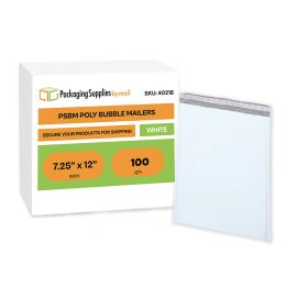 Poly Bubble Mailers Made in USA 100 Pack