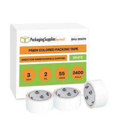 White Color Packing Tape 2400 Qty